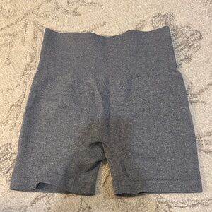 Gray Women's High-Waisted Shorts